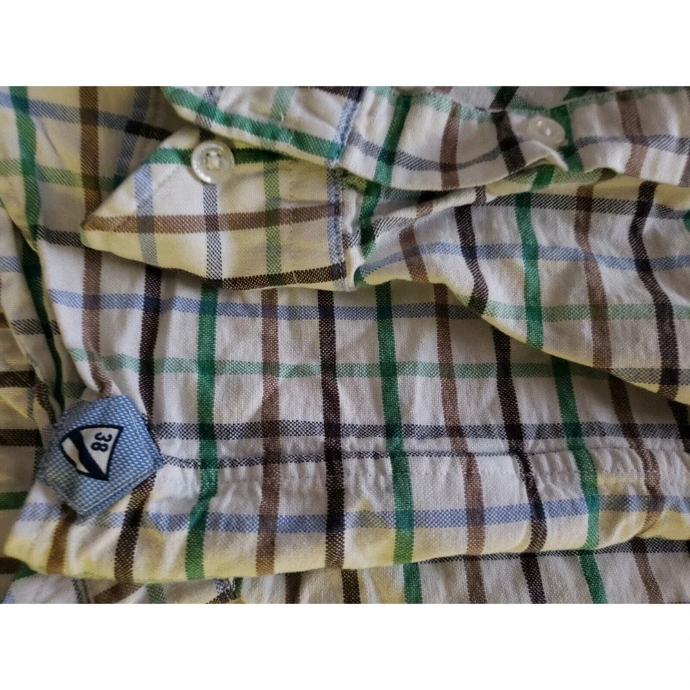 Daniel Cremieux Colorful Plaid Striped‎ Mens Size XL Button Down Long Sleeve